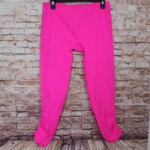 Neon pink leggings